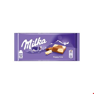 شکلات تخته میلکا با طعم سفید شیری milka