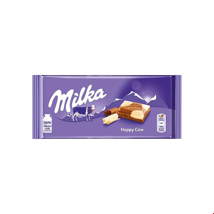 شکلات تخته میلکا با طعم سفید شیری milka