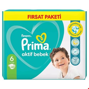 پوشک بچه پریما آوانتاژ سایز 6بسته 40عددی