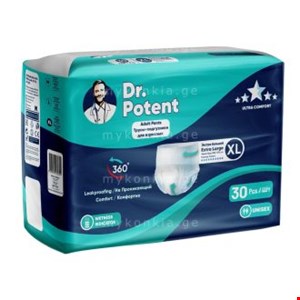 پوشینه بزرگسال شورتی  دکتر پوتنت Dr potentبسته 30عددی 