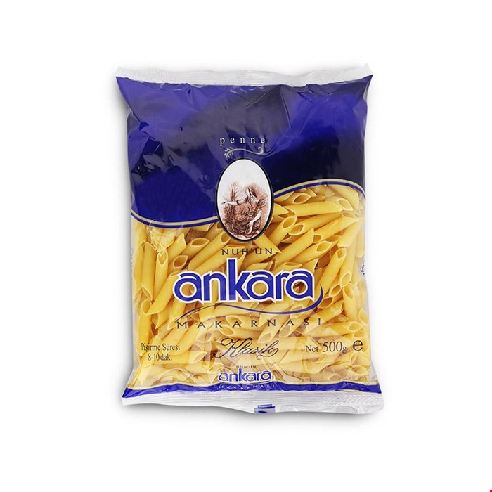 ماکارونی آنکارا مدل لوله ای 500گرم ankara