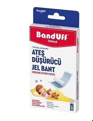 چسب کاهش دهنده تب نوزاد banduffبسته 3عددی 
