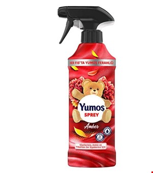 اسپری خوشبو کننده یوموش کهربا حجم 450میل Yumos