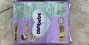 جان به به سایز 4بسته 100عددی canbebe