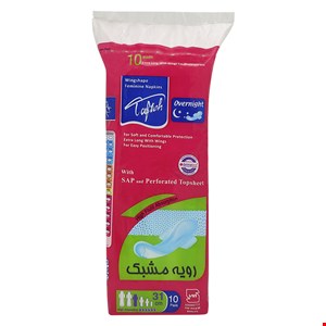 نوار بهداشتی تافته مشبک 10عددی