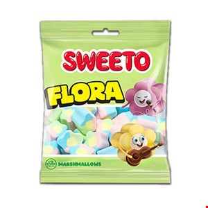مارشمالو سویتو باطرح گل 60گرم sweeto