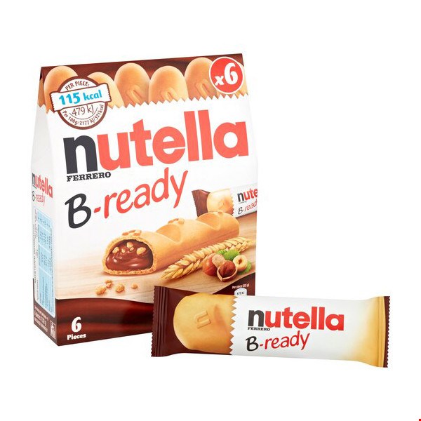 ویفر نوتلا بی ریدی بسته 6عددی Bready