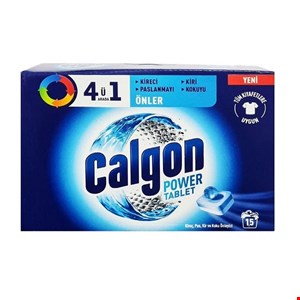 قرص ماشین لباسشویی کالگون برای جرمگیری و از بو برنده calgon