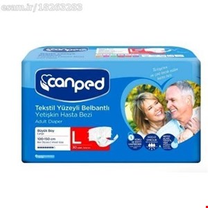 پوشک بزرگسال چسبی سایز لارجLبسته 30عددی جان پد canped