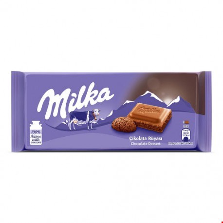 میلکا تخته ای با طعم مدل دسر  milka