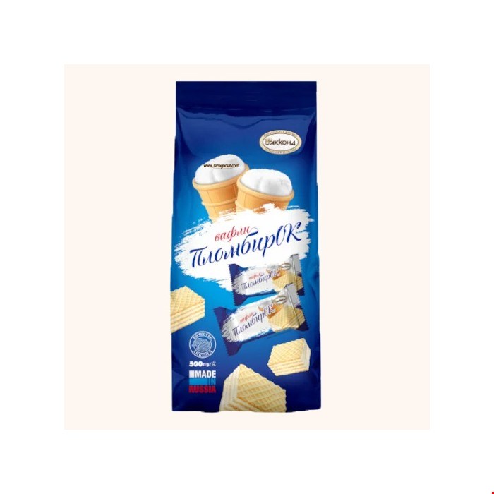 ویفر روسی با طعم بستنی خامه ای زیمپوک 500gr