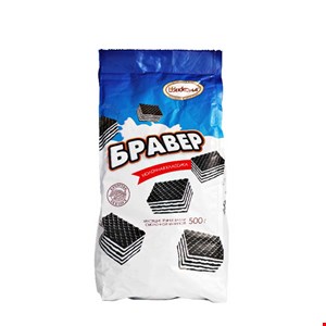 ویفر روسی شکلاتی تلخ 500گرم زیمبوک اصل روس 