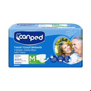 پوشک چسبی بزرگسال جان پد بسته 30عددی سایز مدیوم canped