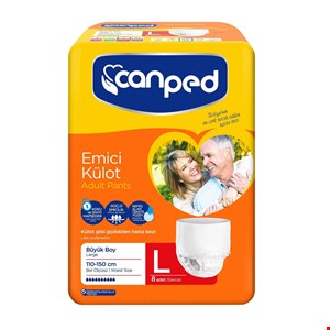 پوشک شورتی بزرگسال سایزLشورتی  بسته 8عددی 